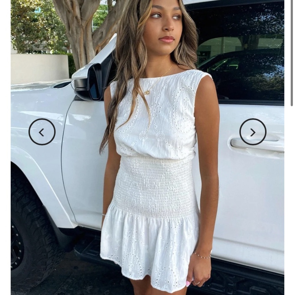 Isabelle’s Cabinet AUGUSTA WHITE EYELET DRESS
